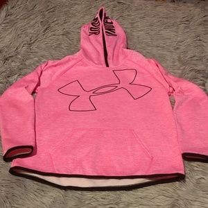 *3 for $15* Pink Under Armour Hoodie Youth Large